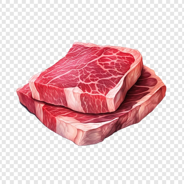 Free PSD wagyu isolated on transparent background