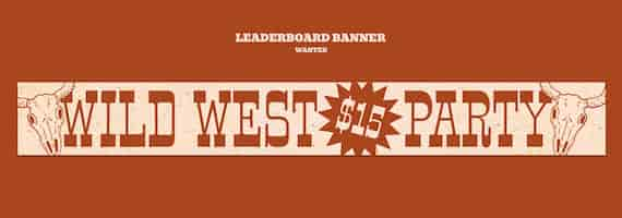 Free PSD wanted western poster template