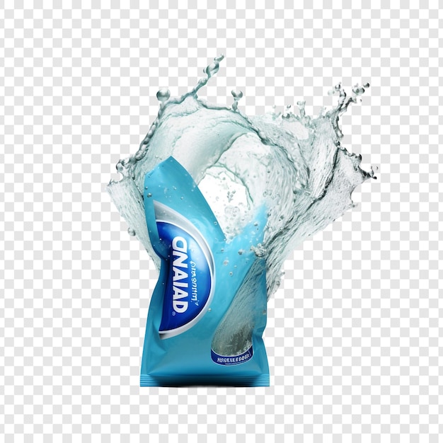 Washing powder isolated on transparent background