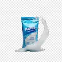 Free PSD washing powder isolated on transparent background