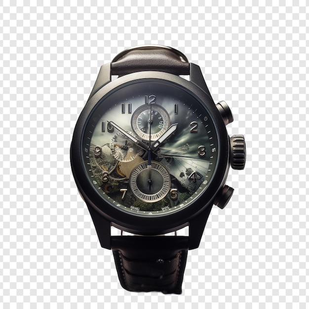 Free PSD watch isolated on transparent background