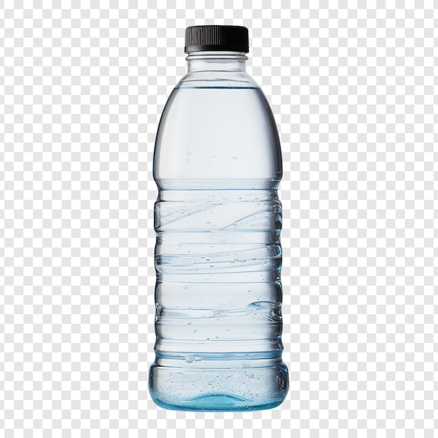 Free PSD water bottle isolated on transparent background