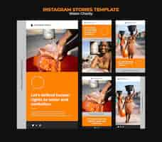 Free PSD water charity insta story design template