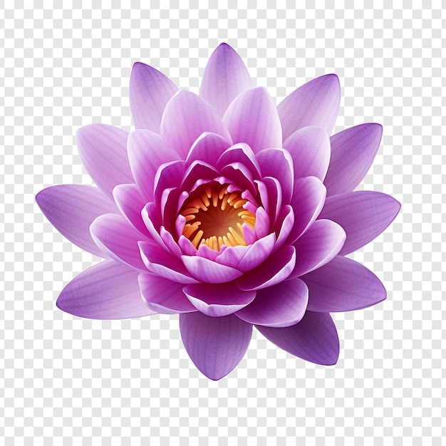 Free PSD water lily flower isolated on transparent background