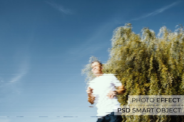 water reflections photo effect
