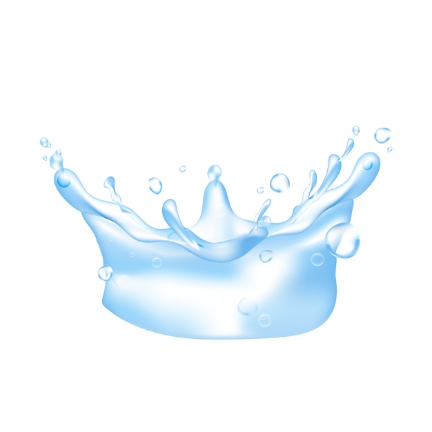 Water splash isolated