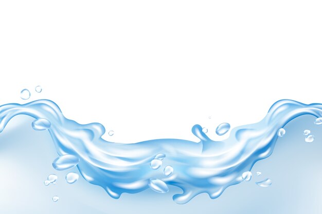 water splash isolated