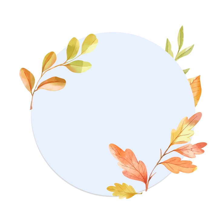 無料PSD 水彩画の葉を孤立させた