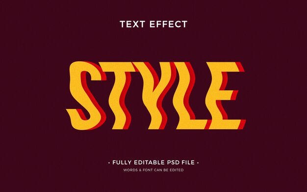 Wavy Style Text Effect