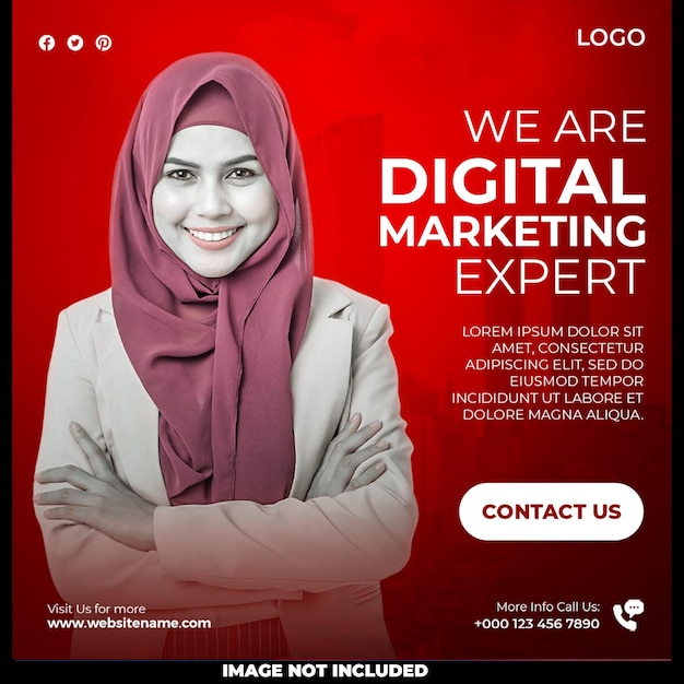 We are digital marketing expert social media template design