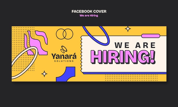 We are hiring facebook cover