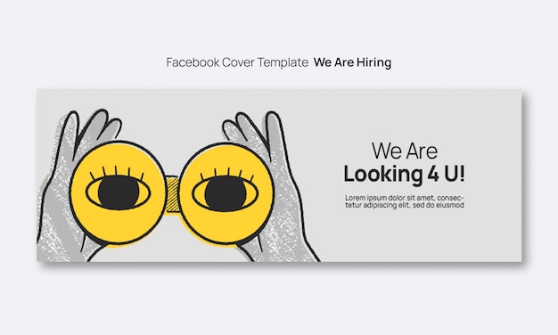 Free PSD we are hiring facebook cover