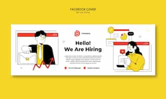 Free PSD we are hiring facebook cover