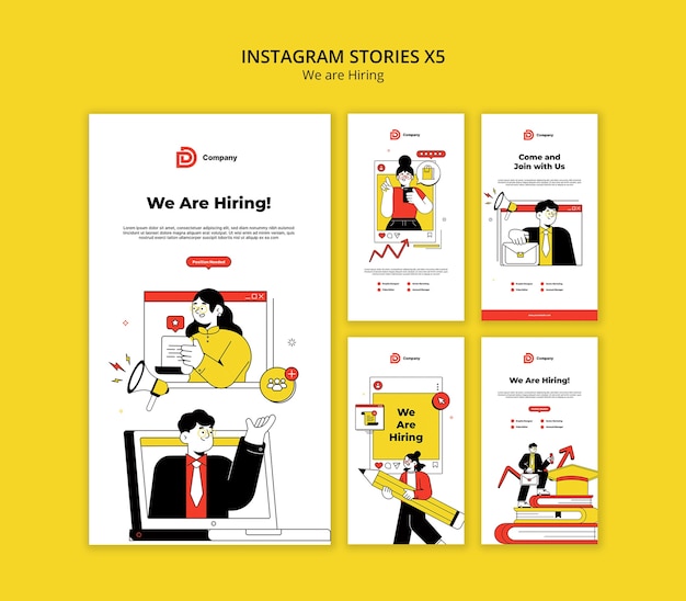 We are hiring instagram stories