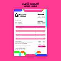 Free PSD we are hiring invoice template