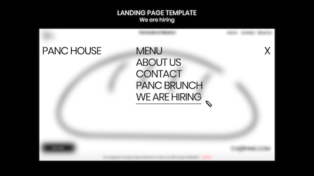 We are hiring landing page template