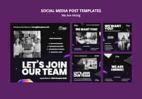 Free PSD we are hiring template design