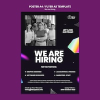 We are hiring template design
