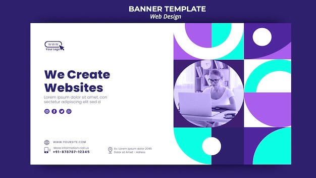 We create websites banner template