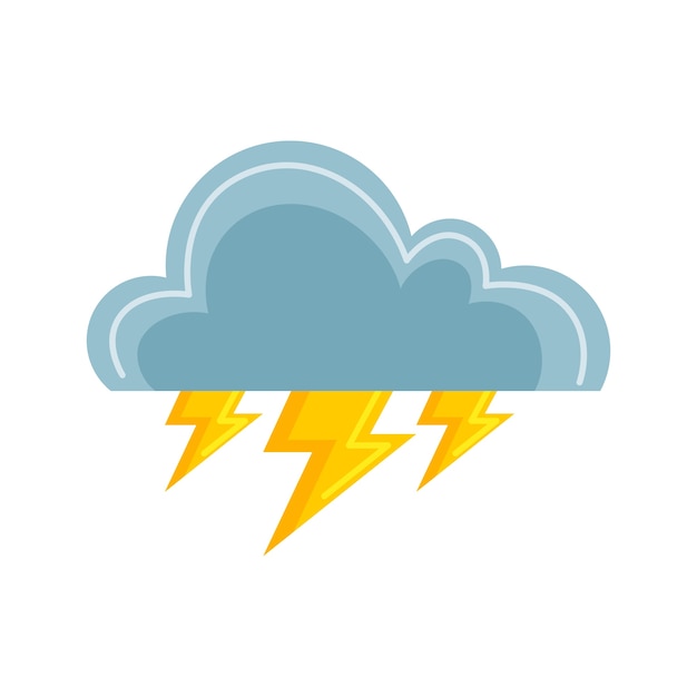 Weather icon element isolated