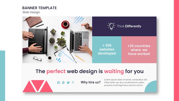 Webデザインコンセプトバナーテンプレート