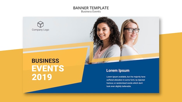 Free PSD web template business banner