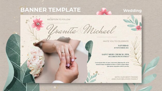 Wedding banner template