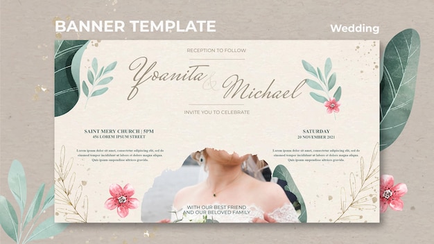 Wedding banner template