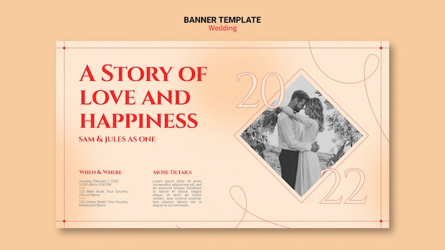 Wedding banner template