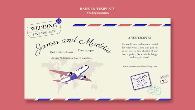 Wedding banner template