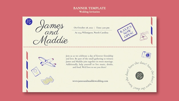 wedding banner template