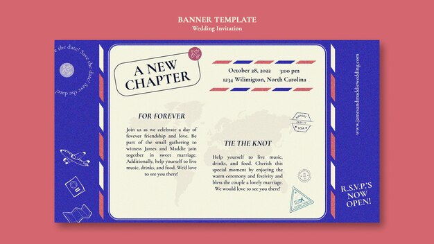 Wedding banner template