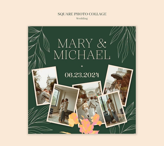 Wedding celebration template