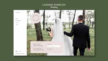 Free PSD wedding event web template