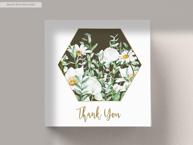 Wedding Floral Invitation Template – Free PSD Download