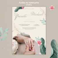 Free PSD wedding flyer template