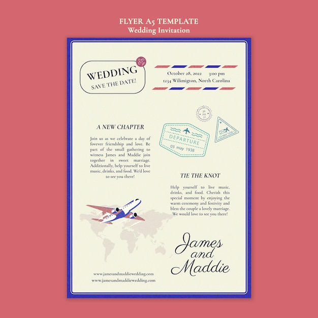 wedding flyer template