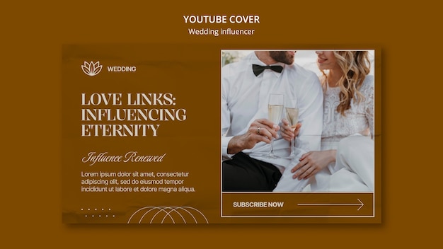 Wedding influencer template design