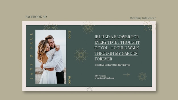 wedding influencer template design