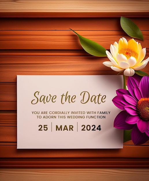 Free PSD wedding invitation greeting cards elegant vintage style