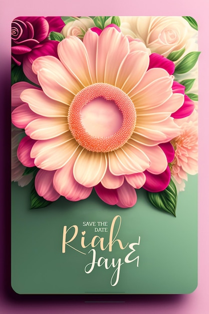 Free PSD wedding invitation greeting cards