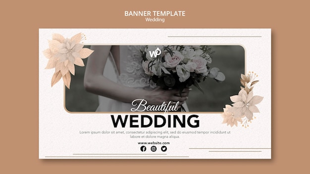 Wedding organizer banner template