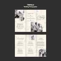 Free PSD wedding photographer template design