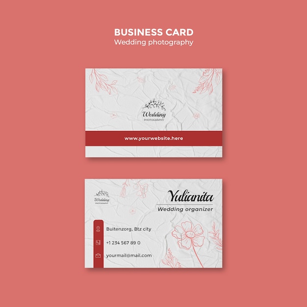 wedding photographer template design