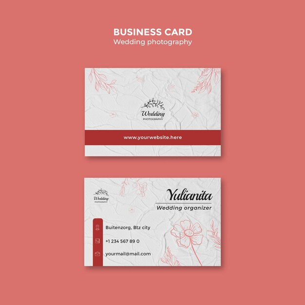 Wedding photographer template design