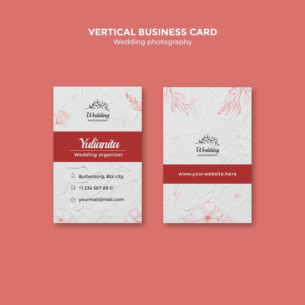 Wedding photographer template design