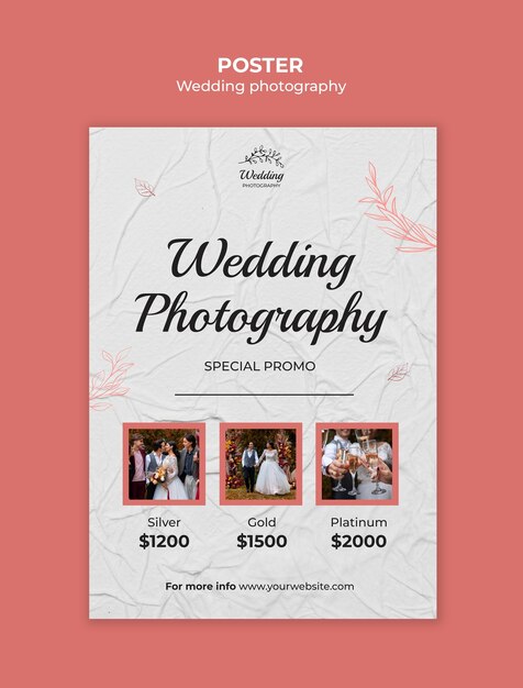 wedding photographer template design
