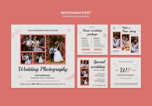 Wedding photographer template design