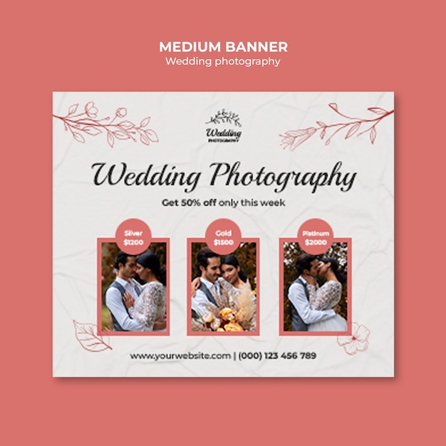 Wedding photographer template design