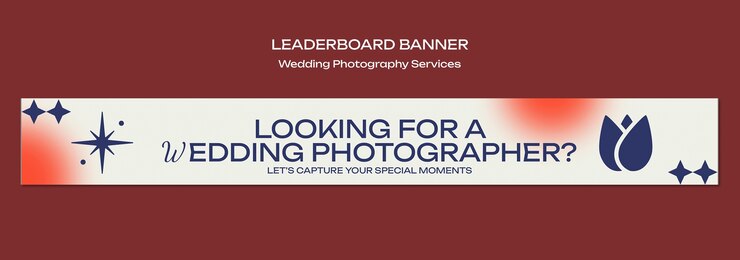 Free PSD wedding photography services  template design